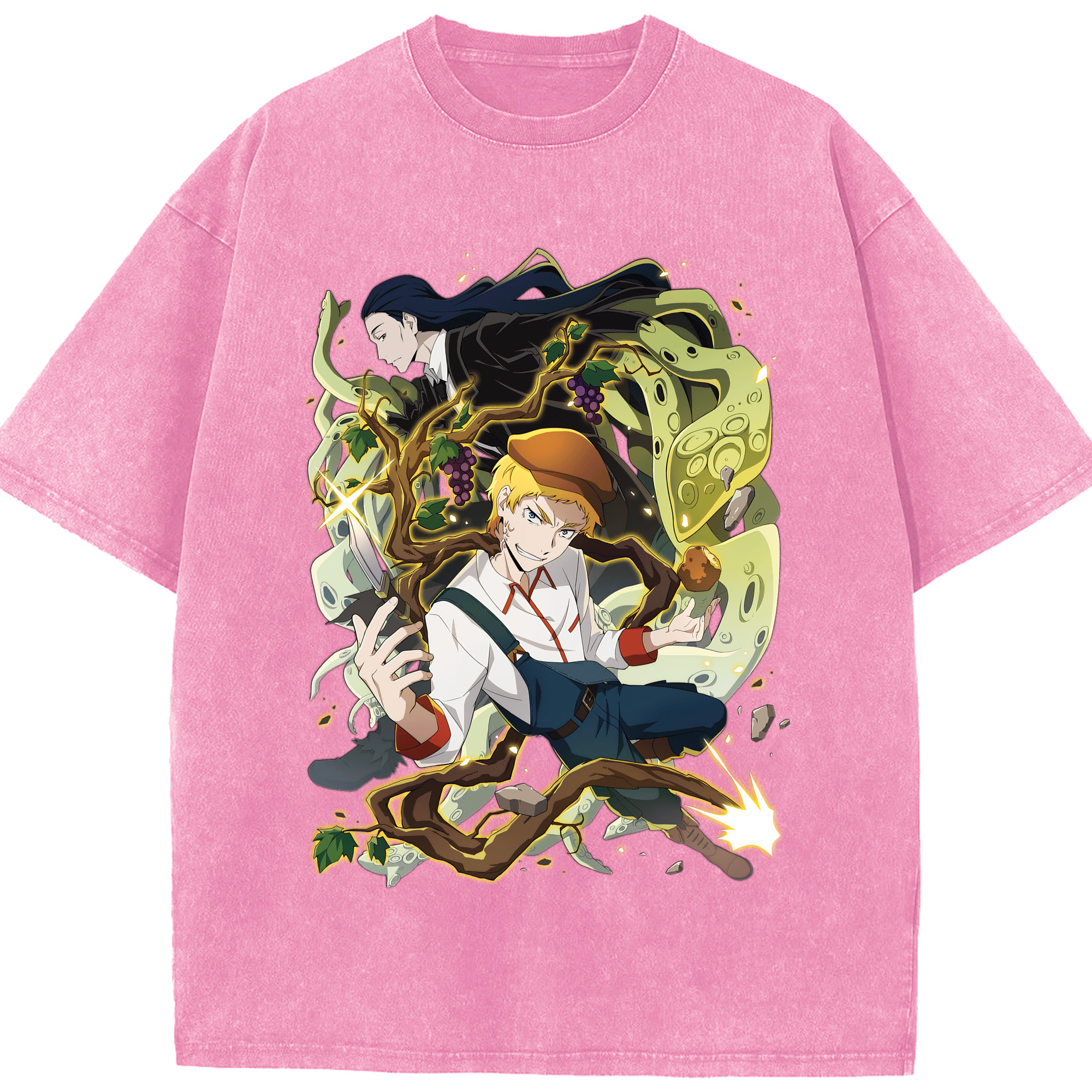 （画像用） 文豪ストレイドッグス Bungo Stray Dogs 綿100% ヴィンテージ風 半袖Tシャツ（フロントプリント）